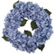18" Blue Artificial Hydrangea Wreaths - 2-Pack, Silk Flowers with Grapevine Rings - Perfect for Doors, Walls - Elegant Year-Round Decor, Floral Home by Artificial Flowers